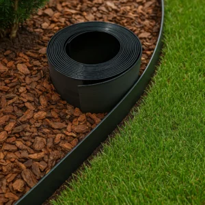 Limitadores de césped flexibles para bordes de jardín