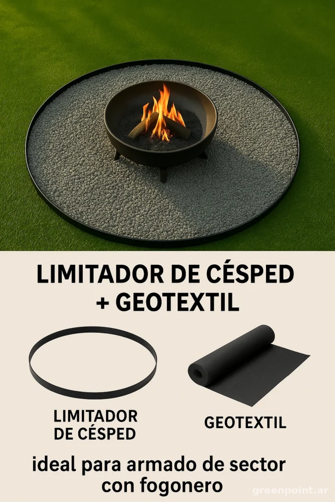 Combo de productos para instalar fogonero