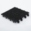 Piso rejilla encastrable drenante negro 13,3x13,3 cm para jardín patio o piscina