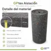 Detalle del material de la manta aislante termoacústica GPtex 20 mm