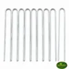 Pack x10 estacas U zincadas de 18 cm y 4 mm para jardinería y geotextil
